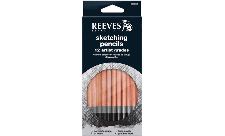 Image 3: 24 Reeves Sketching Pencils