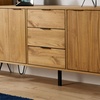 Image 1: Furniture Dealz Acadia 3 Drawer Sideboard Storage Unit