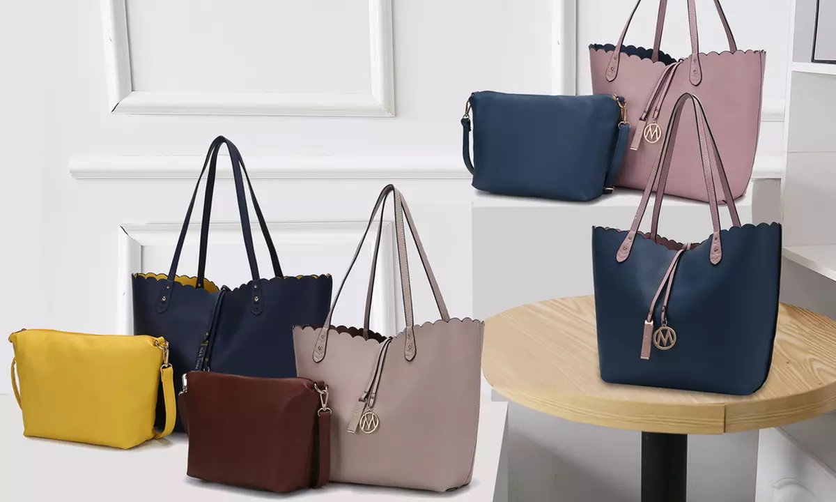 MKF Collection Amahia Reversible Tote and Pouch by Mia. K. - Primary Image