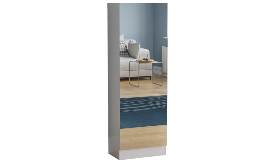 Kirkham mirrored shoe discount cabinet