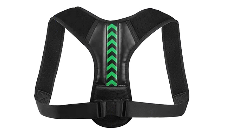 Image 2: Unisex Back Shoulder Posture Corrector Belt 