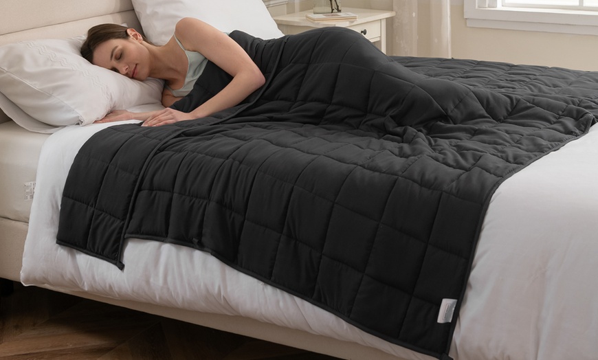 Image 1: Weighted Blanket for stress relief, 4kg, 6kg or 8kg 