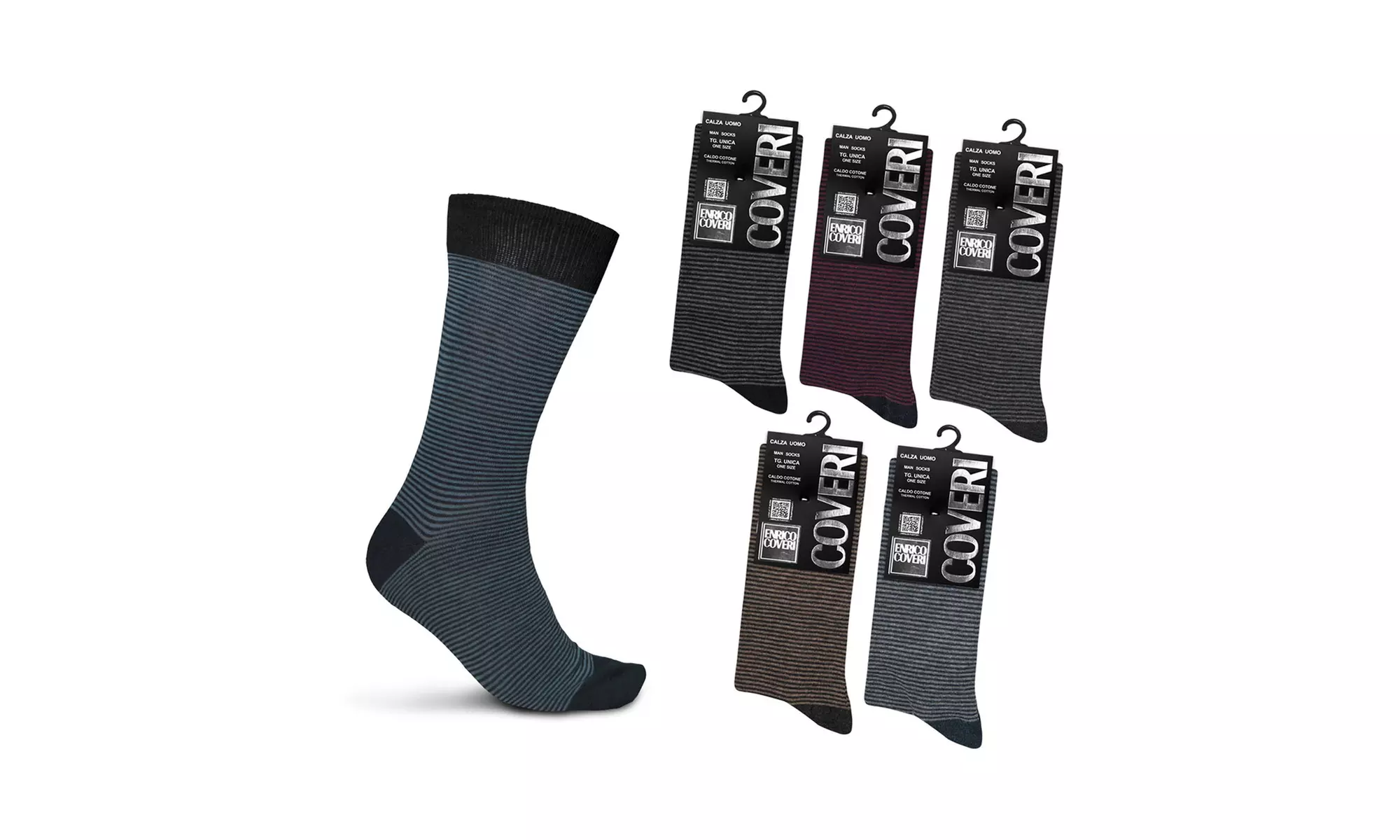 Pack di 6 paia di calze da uomo Enrico Coveri