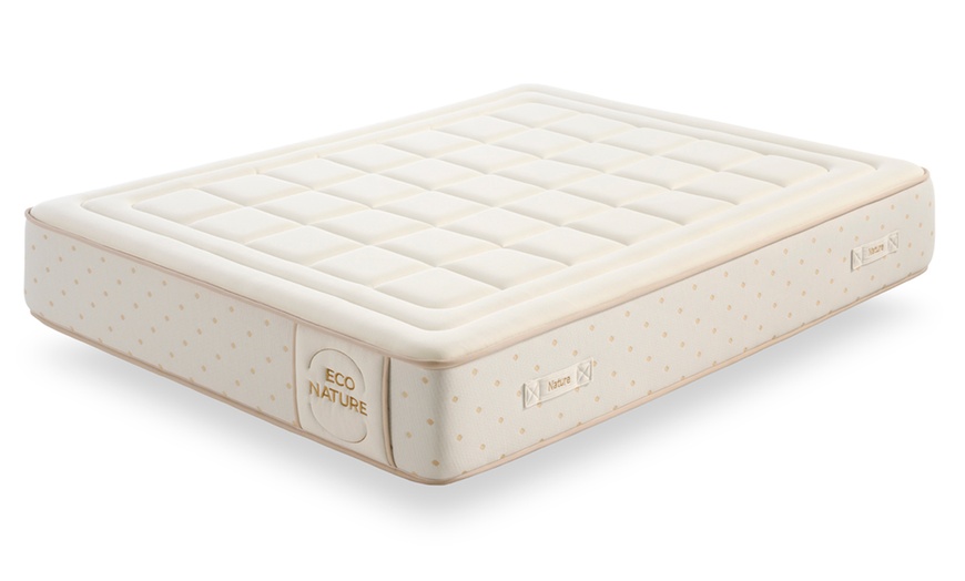 Image 2: Colchón Eco Sense de 30 cm con Espuma Viscoelástica – Firmeza Doble, 12 Zonas Ergonómicas, Funda de Algodón