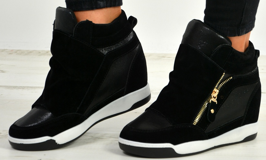 Image 5: Women's Wedge Trainers