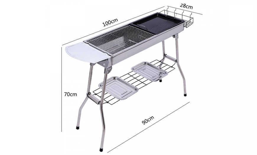 Image 8: Roestvrij stalen barbecuegrill van het merk Herzberg