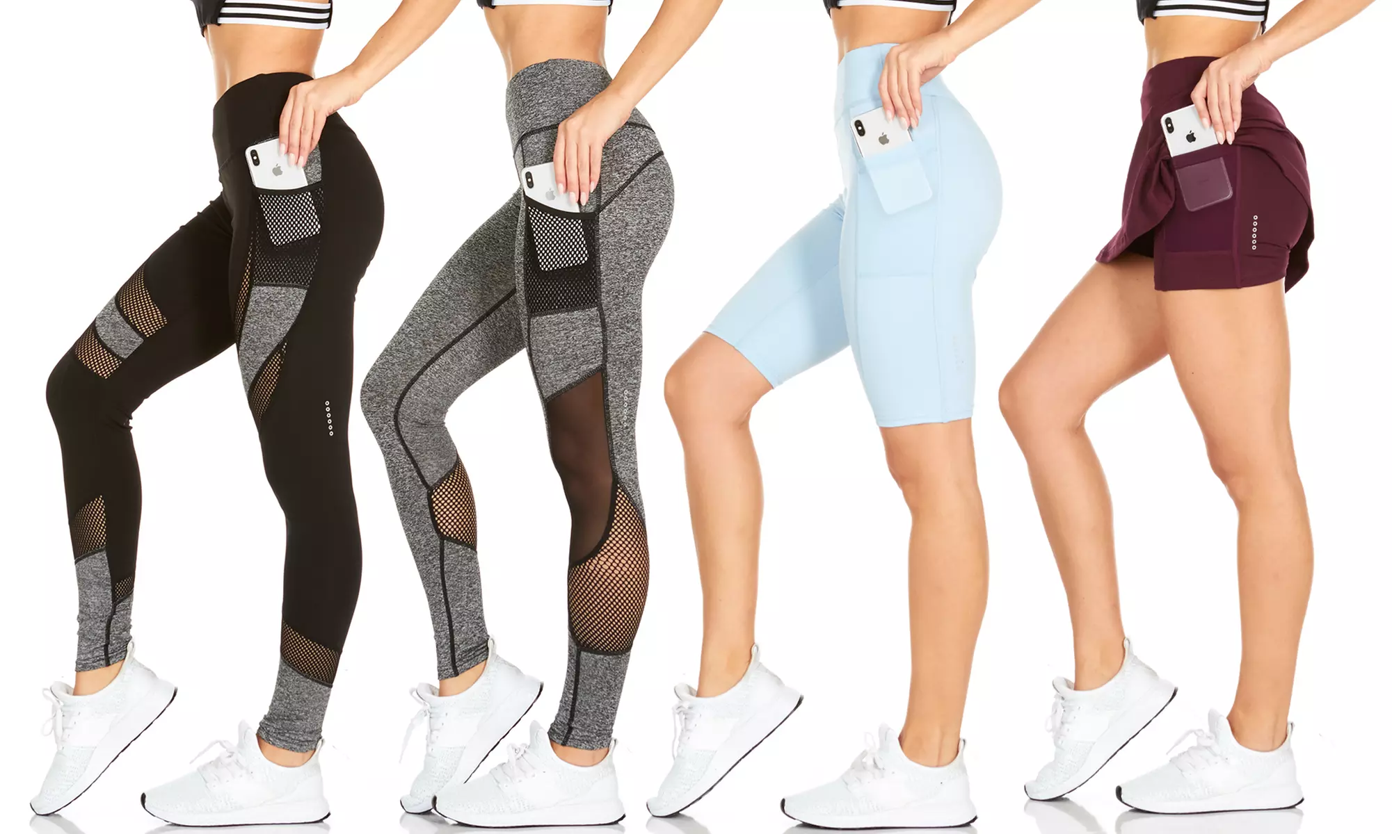Traq65 by RAG Women's Active Ankle-High/Capri Leggings or Shorts. Plus Sizes Available.  - Primary Image