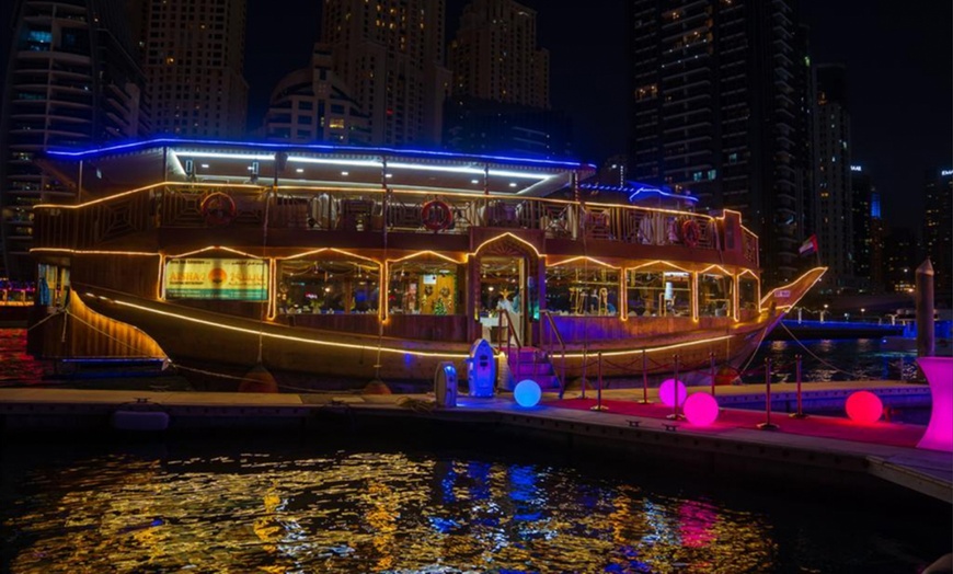 Image 2: A Memorable Evening with Two Hour Dubai Marina Dhow Cruise Dinner