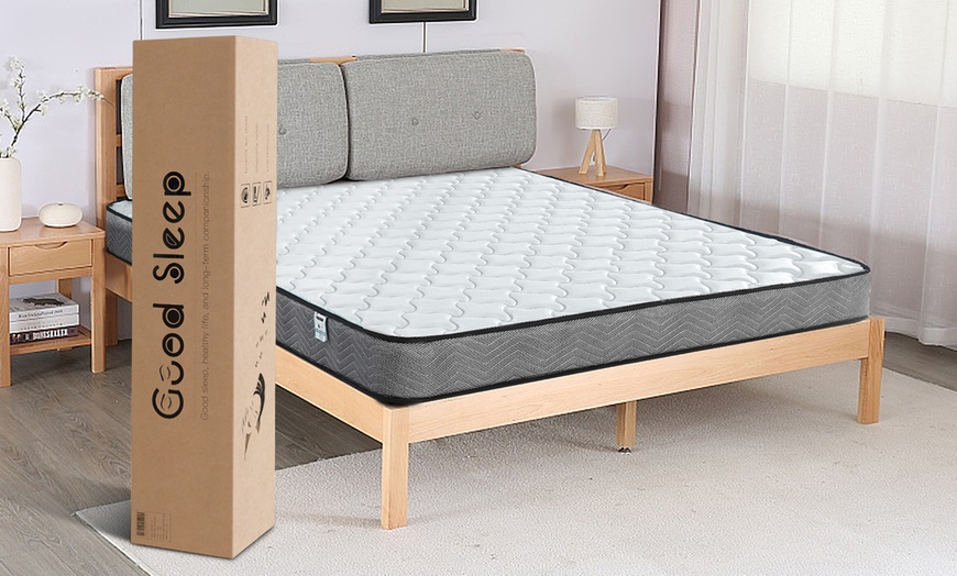 Image 14: Memory Foam Quilted Sprung Mattress