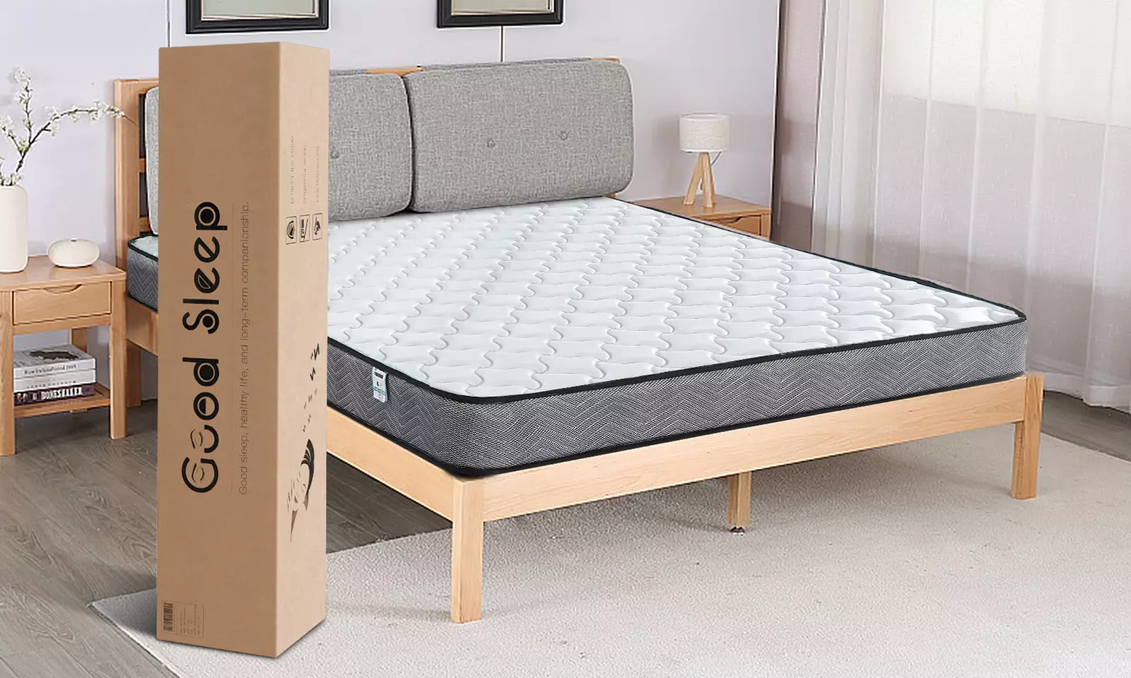 Memory Foam Quilted Sprung Mattress