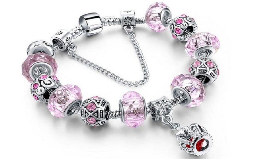 Image 3: Amelia Crown Charm Bracelet