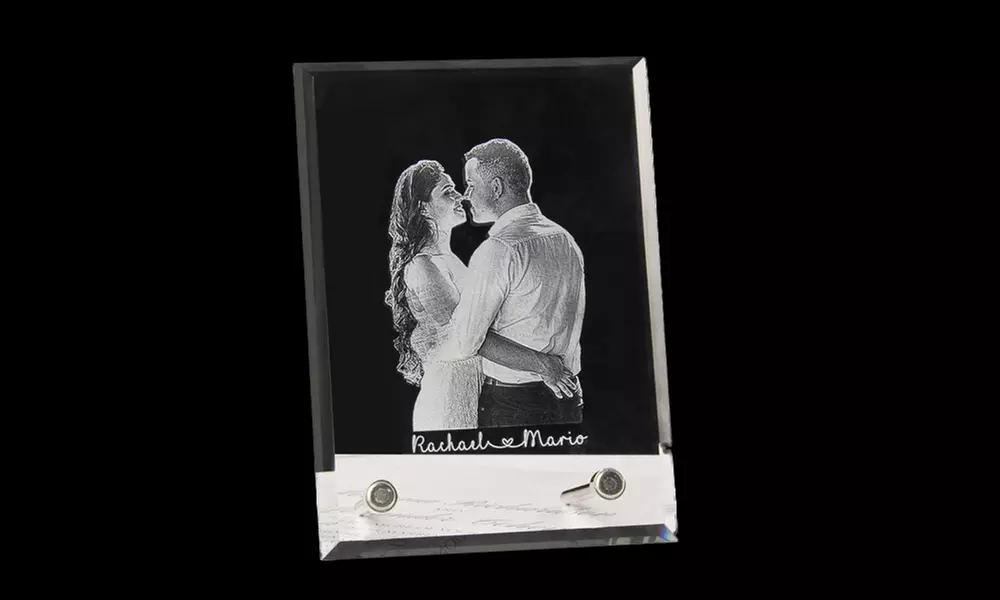 Kristall-Fotorahmen im Hoch- oder Querformat