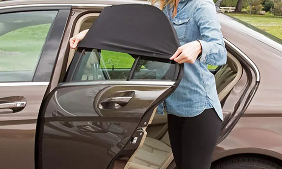 Lot de 2 ou 4 pare-soleil moustiquaire pour portières de voiture - Primary Image