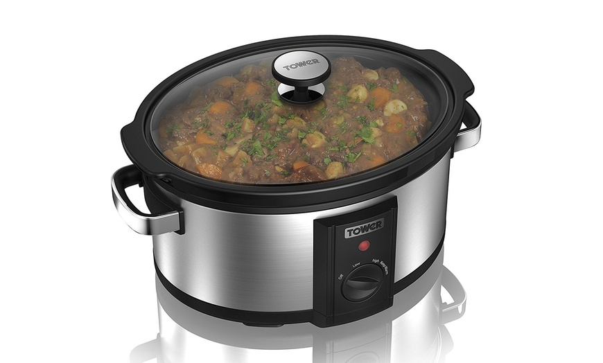 Image 1: Tower Manual Slow Cooker