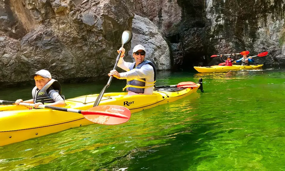 $369 for Half-Day Guided Kayaking Trip with Transportation from Las Vegas SUP Kayak Club ($568.16 Value) - Primary Image