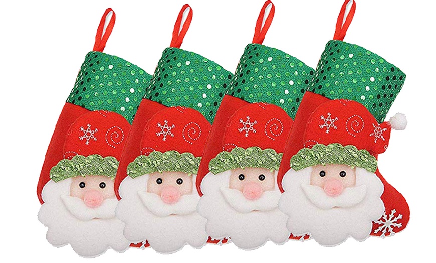 Image 6: Lot de 4 chaussettes de Noël