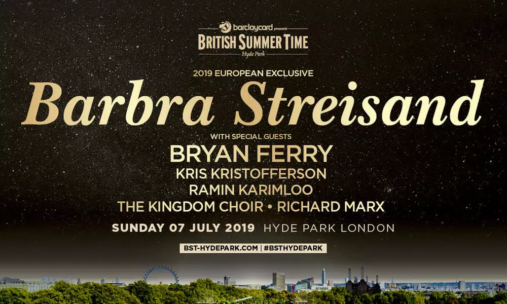 Barclaycard presents British Summer Time - Barbra Streisand, 7 July at Hyde Park - Primary Image