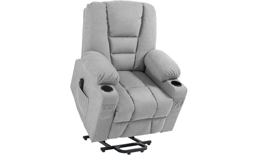 Image 16: HomCom Oversized Riser and Recliner Chairs in choice of colours