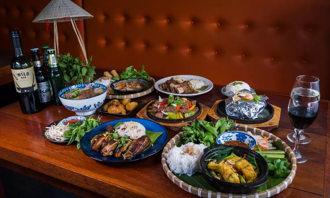 Five-Course Vietnamese Banquet with Wine for Two ($69) or Four People ($138) at Little Viet Eatery Drummoyne - Primary Image