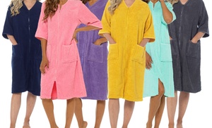 One or Two Women's Towel Zip-Through Robes