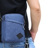 Image 17: Men's Oxford Crossbody Shoulder Bag with Adjustable Strap