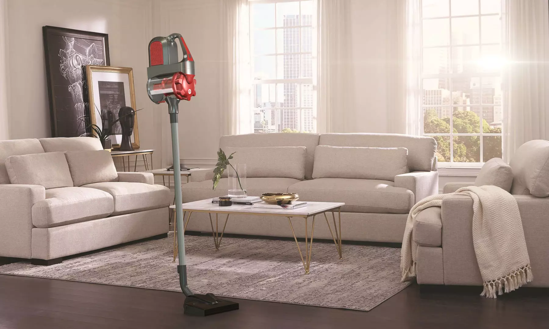 Balai aspirateur 2 en 1 Herzberg - Primary Image