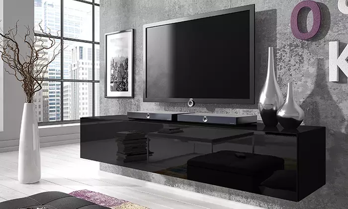 Rocco Floating Gloss TV Cabinet in Choice of Colour & Size from £74.99 With Free Delivery - Primary Image