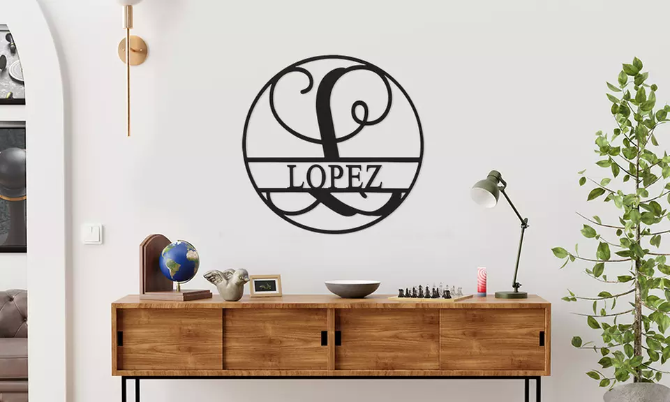 Custom Circle Monograms with Name for Personalized Decor