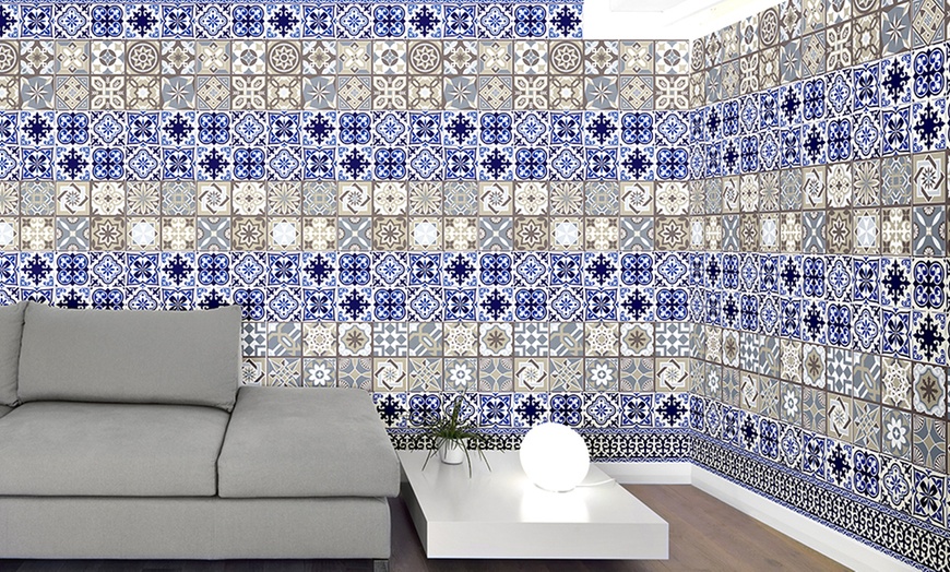 Image 7: Mosaic Tile Stickers Set