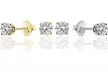 1/3 CTTW Diamond Stud Earrings in 14K Gold by Brilliant Essence Value Collection - Image 2