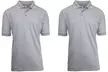 Galaxy By Harvic Men's Short-Sleeve Pique Uniform Polos (2-Pack). Extended Sizes Available. - Second Medium