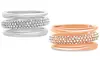 Lesa Michele Triple Row Ring Made with Swarovski Elements