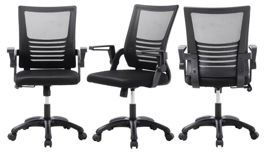 Image 9: Office Desk Mesh Swivel Chair Computer Ergonomic Chair