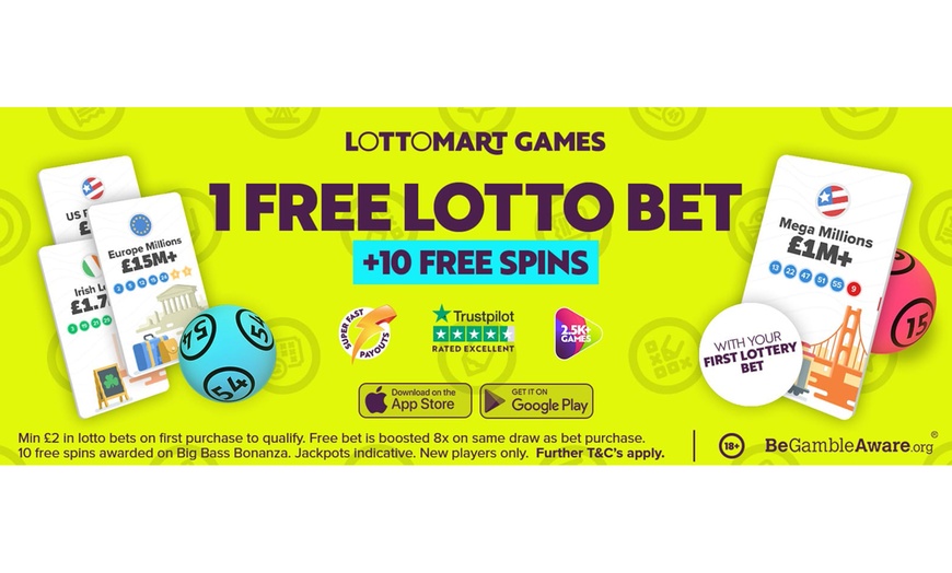 Image 4: One Complimentary Lotto Bet and 10 Complimentary Spins