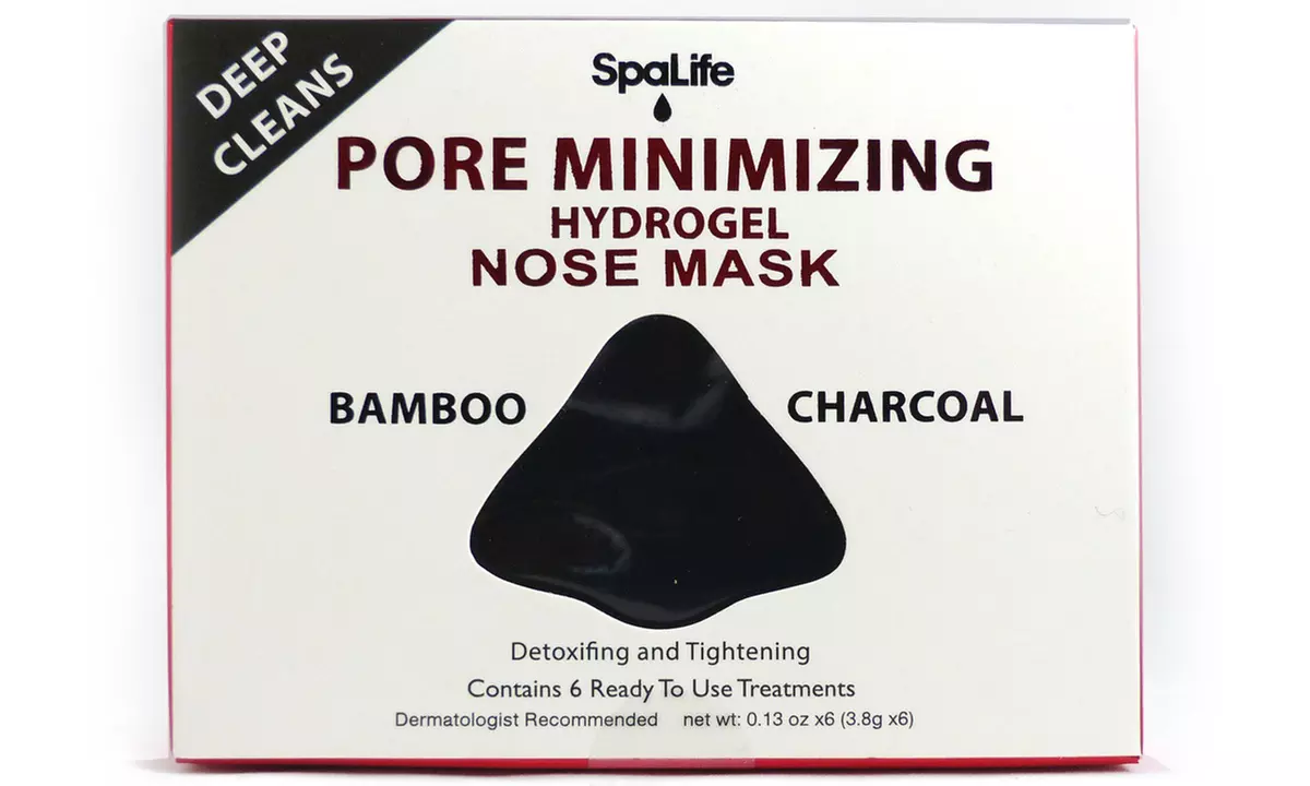 Spa Life Hydrogel Bamboo Charcoal Nose Mask - 12 Treatments - Second Medium