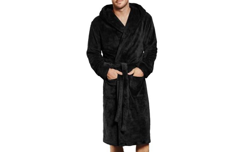 Image 5: Men's Long-Sleeve Bathrobe