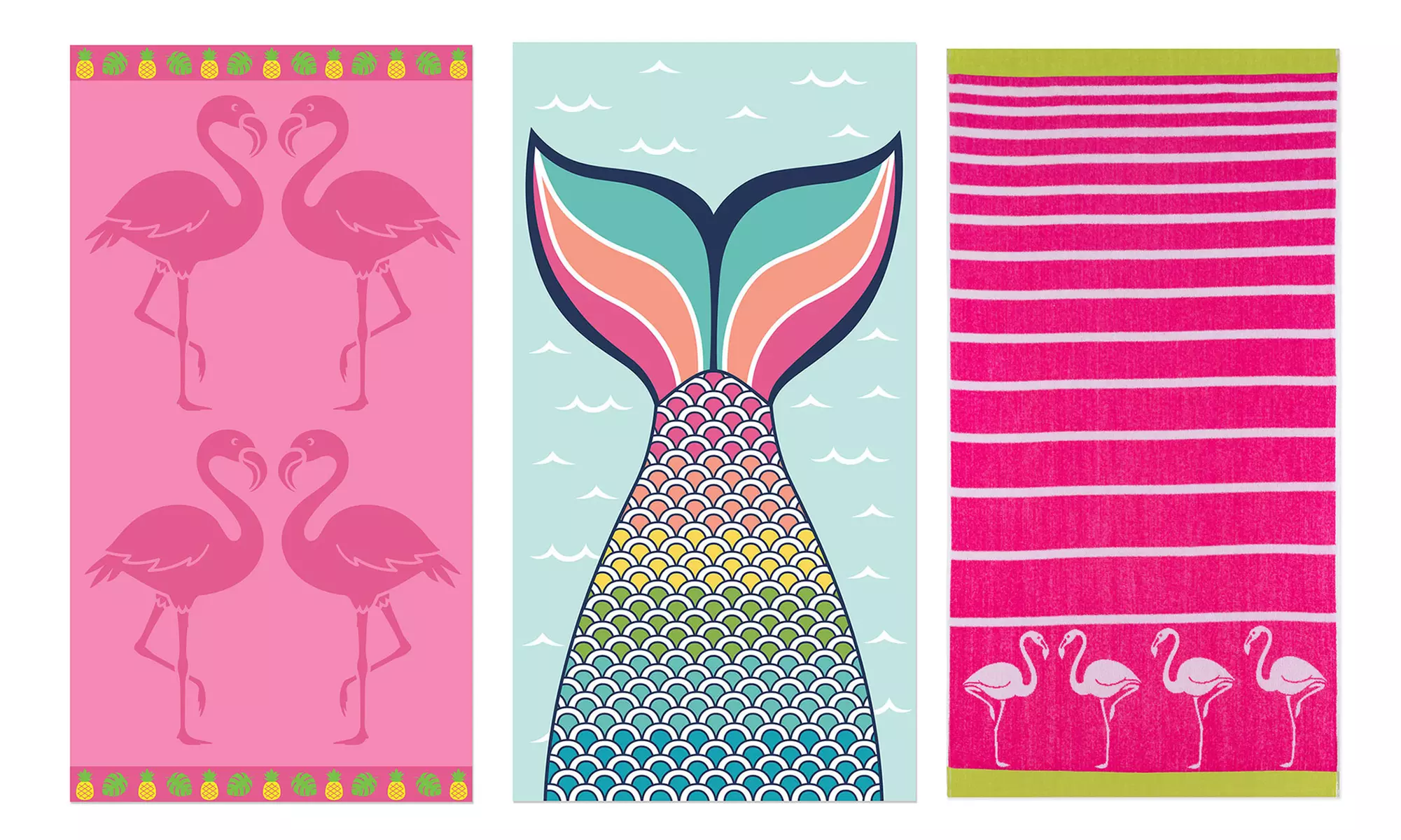 Super Soft 100% Cotton Beach Towels 34" by 64" - Primary Image