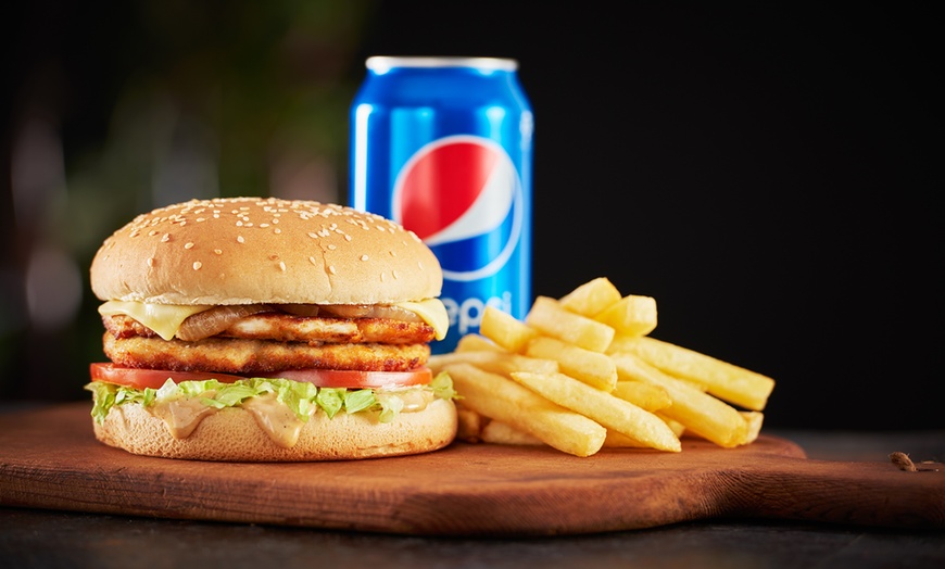 Image 3: Wrap or Burger, Chips and Drink