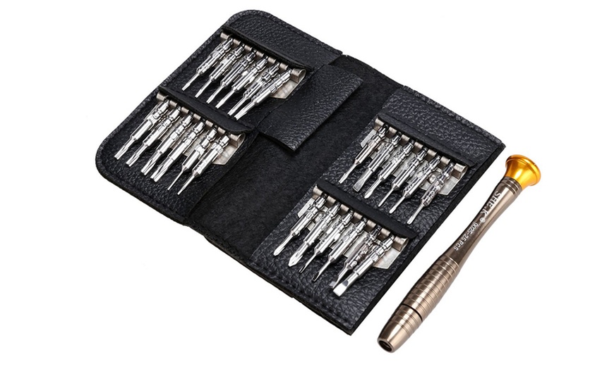 Image 2: 25-Piece Screwdriver Kit