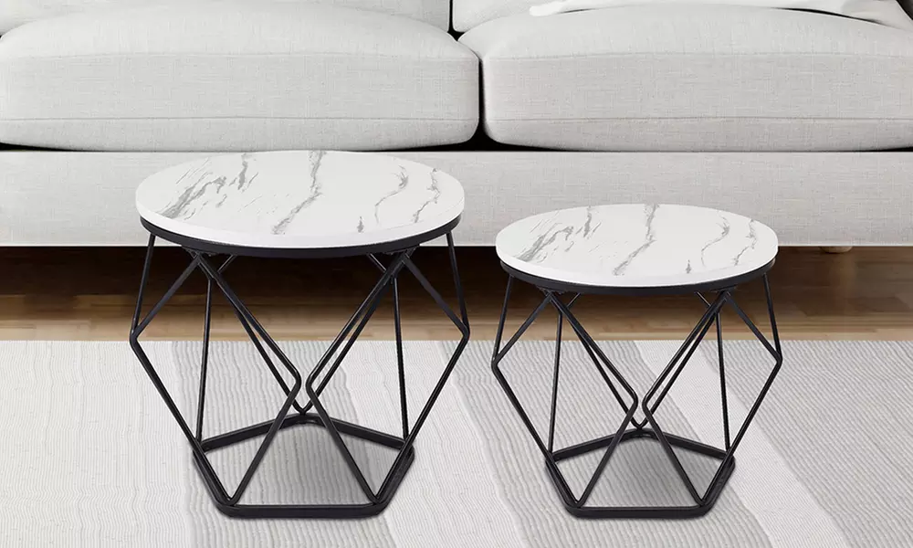 Set van 2 bijzettafels