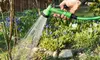 Flexibler Gartenschlauch mit Multifunktionsspritze in der Länge nach Wahl