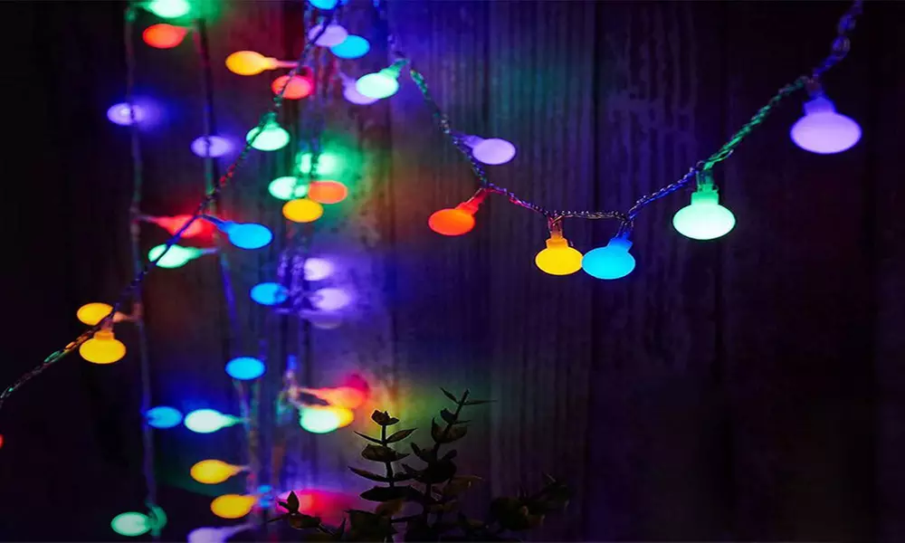 1 of 2 strengen led-verlichting met fairy globe-lampjes