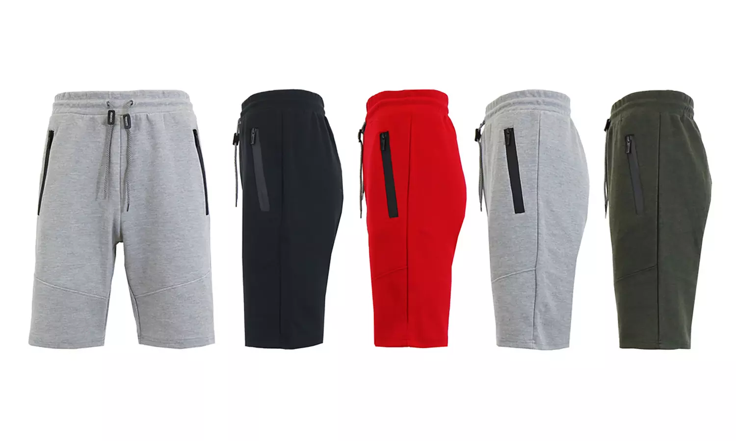 Galaxy by Harvic Men's Tech Fleece Shorts with Waterproof Zipper Pockets (2-Pack) - Primary Image