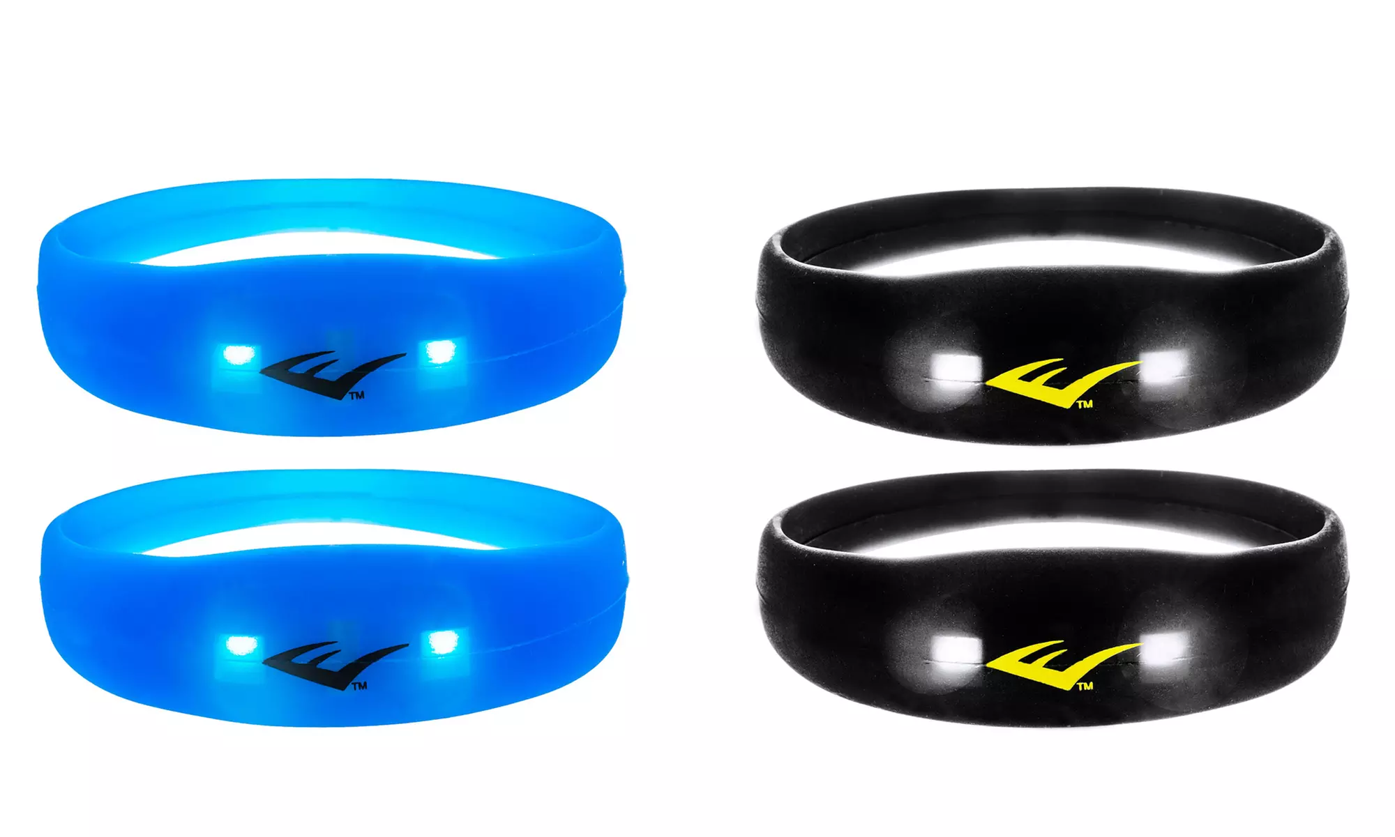 Everlast Motion-Activated LED Light-Up Safety Bracelet for Running and Biking (2-Pack) - Primary Image
