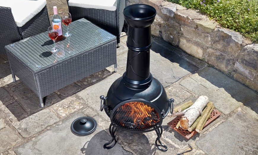 Image 4: Steel Chiminea