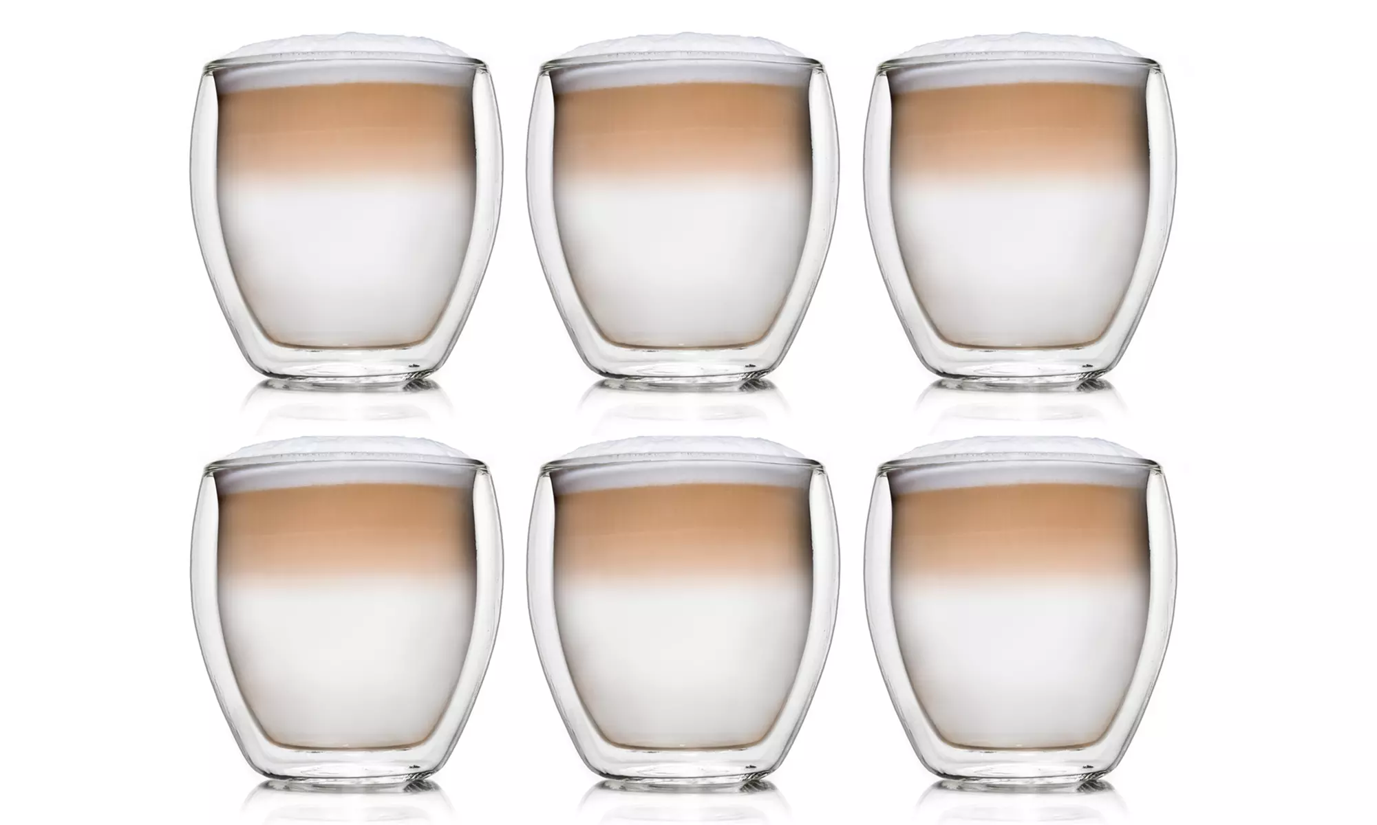 Ensemble de 2, 4 ou 6 verres thermo à double paroi, disponibles en 100, 250 et 400 ml - Primary Image