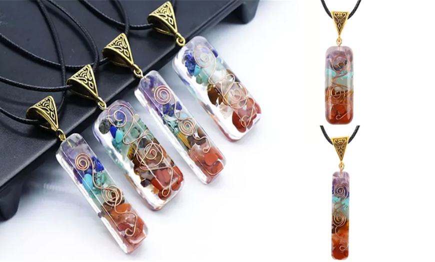 Image 2: Chakra Pendant Necklace