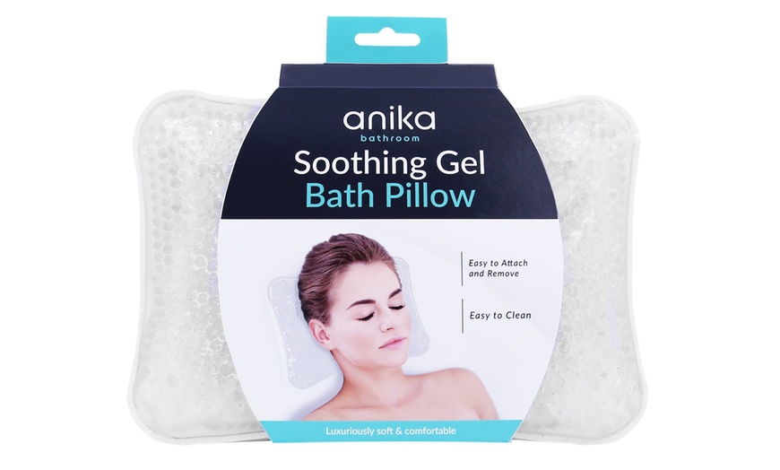 Image 1: Soothing Gel Bath Pillow