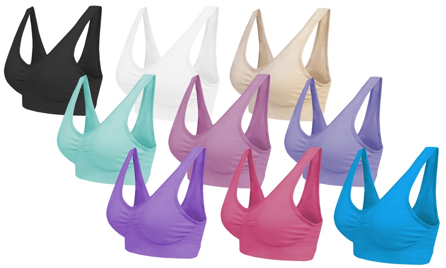 Image 6: Seamless Bras Three-Pack