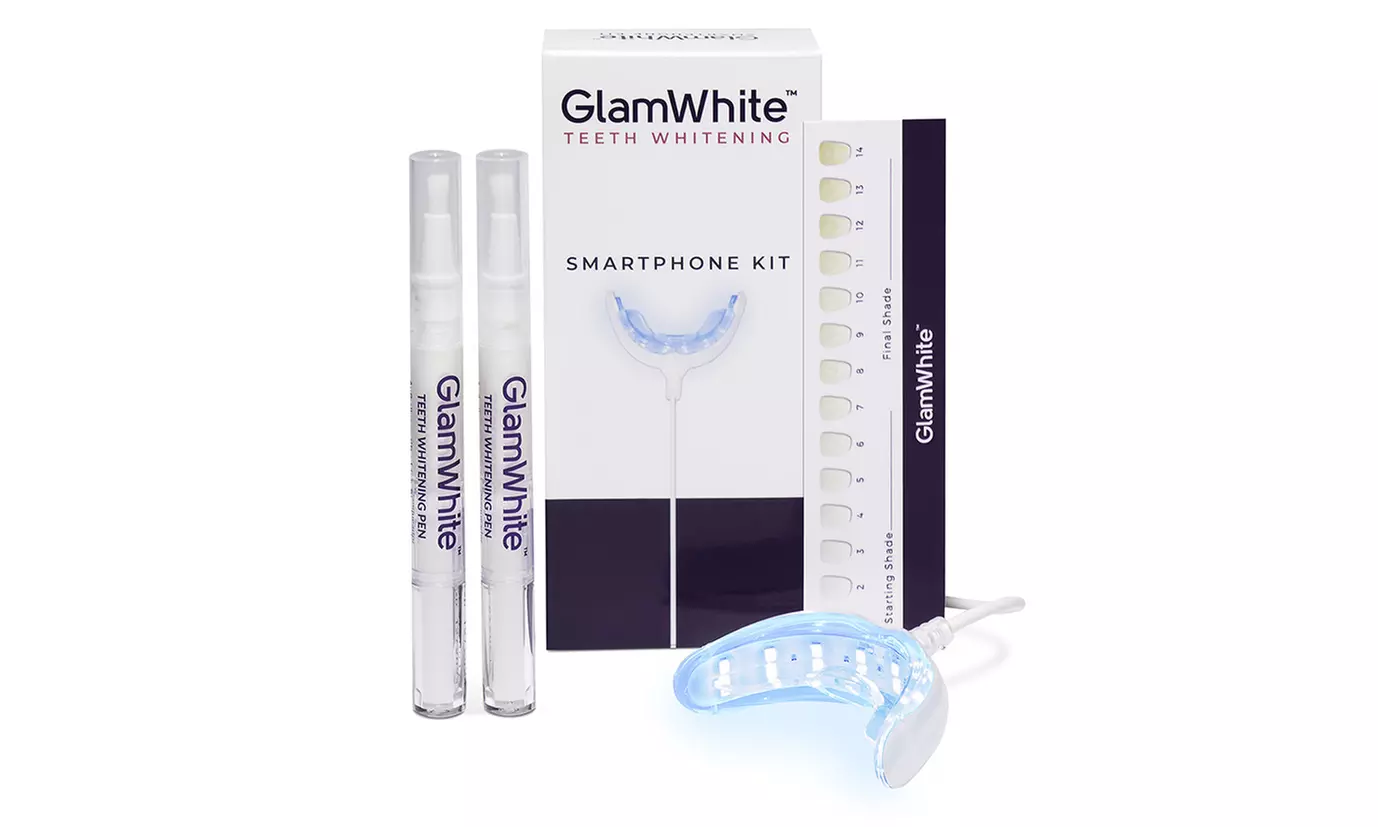 Smartphone kit de blanchiment GlamWhite  : blanchissez vos dents avec votre smartphone - Second Medium